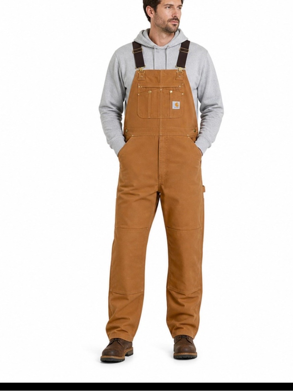 Carhartt Vintage USA Union Made Quilt-Lined Duck Bib Overalls 56/30 NWOT - Picture 2 of 13
